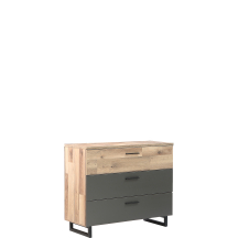 Komoda 3 szuflady SRBK211-C777 SIRIUS BLACK Podstawowe