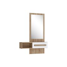 Przedpokój 90 cm ATND011-M743 Dąb Riviera / Biały Połysk ATTENTION Podstawowe