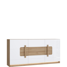 Komoda duża z oświetleniem ATNK231B-M743 Dąb Riviera / Biały Połysk ATTENTION Podstawowe