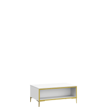 Stolik glamour CFTT5217-Q216 Biały Połysk / Złoty GOLDEN 2 Podstawowe