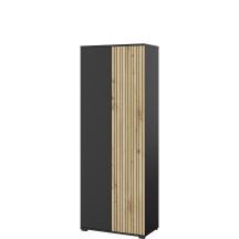 Szafa dwudrzwiowa ROSS bez lustra Dąb Artisan / Czarny Mat Podstawowe