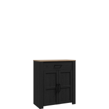 Szafka na buty do przedpokoju BHLD221-M954 Dąb Riviera / Dąb Cabezone CHISBURY Podstawowe