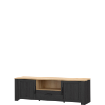 Szafka RTV pod telewizor BHLT131-M954 Dąb Riviera / Dąb Cabezone CHISBURY Podstawowe