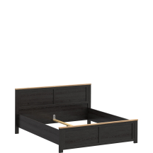 Łóżko 180 x 200 BHLL2182-M954 Dąb Riviera / Dąb Cabezone CHISBURY Podstawowe