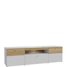 Szafka RTV z oświetleniem 210 cm COMT133B-M742 Secret Grey / Dąb Mauvella COMO Podstawowe