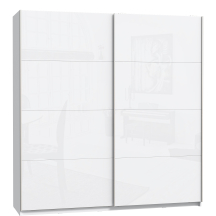 Szafa przesuwna 200 cm STPS324E1-C04 STARLET PLUS Biały / Biały Połysk Podstawowe