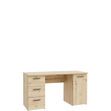 Biurko z 3 szufladami i szafką MT311-D78 Dąb Artisan NET106 Podstawowe