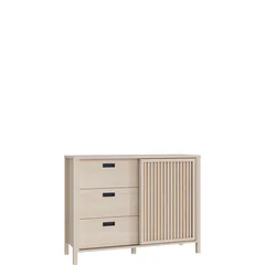 Komoda z lamelami Prawa JTNK221R-D129 Dąb Riva JYTANA Podstawowe