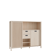 Szafka z lamelami Lewa JTNR333L-D129 Dąb Riva JYTANA Podstawowe