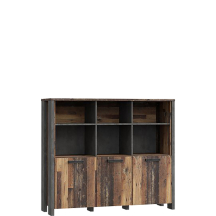 Regał szeroki z drzwiami CLFR331-C546 CLIF Podstawowe