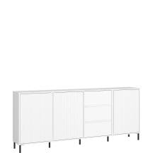 Komoda duża 3 szuflady 3 drzwi AVEK02 Biały Połysk AVENALE Podstawowe