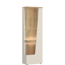 Witryna pojedyncza Prawa z oświetleniem CTUV01R Kaszmir / Dąb Coast Evoke CUT OUT Podstawowe