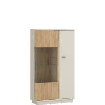 Kredens 2 drzwi LUSV102 Kaszmir / Dąb Cremona MOSANO Podstawowe