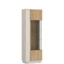 Witryna 1 drzwi LUSV101 Kaszmir / Dąb Cremona MOSANO Podstawowe