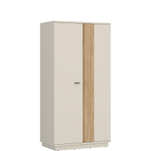 Szafa 2-drzwiowa 90 cm LUSS101 Kaszmir / Dąb Cremona MOSANO Podstawowe