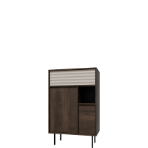 Wysoka komoda EBR-KO76 Dąb Barokowy / Kaszmir EBRO Podstawowe