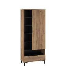 Wysoki regał z drzwiami i szufladą FRE-08 FRESH Podstawowe (2)