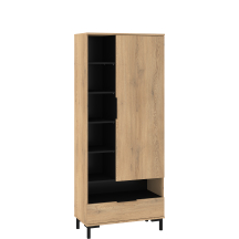 Wysoki regał z drzwiami i szufladą FRE-08 FRESH Podstawowe (5)