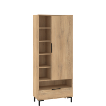 Wysoki regał z drzwiami i szufladą FRE-08 FRESH Podstawowe (4)