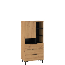 Regał z drzwiami i szufladami FRE-09 FRESH Podstawowe (3)