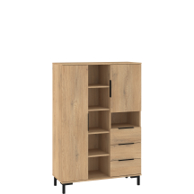 Regał 2-drzwiowy z szufladami FRE-10 FRESH Podstawowe (4)