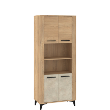 Regał na książki z szafkami i półkami SIG-09 SIGMA Podstawowe (3)