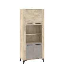 Regał na książki z szafkami i półkami SIG-09 SIGMA Podstawowe (4)