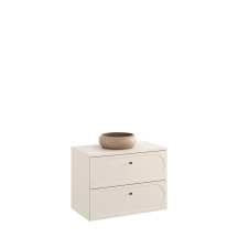 Szafka łazienkowa wisząca z umywalką 80 cm DONNA SAND Podstawowe