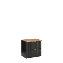 Szafka łazienkowa wisząca z blatem 60 cm ADEL BLACK Podstawowe