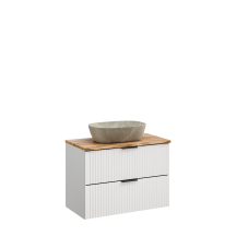 Szafka łazienkowa wisząca z umywalką 80 cm ADEL WHITE Podstawowe