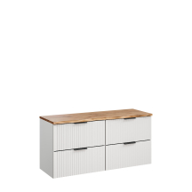 Szafka łazienkowa wisząca z blatem 120 cm ADEL WHITE Podstawowe