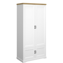 Szafa 4-drzwiowa Biały / Dąb Harbor RIVA Podstawowe