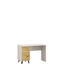 Biurko 120 cm z szufladą i drzwiami BORG Dąb Kaszmir Mat / Dąb Artisan BORG Podstawowe