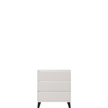 Komoda z 3 szufladami BORG Biały Mat / Kaszmir Mat BORG Widok z innej strony (1)