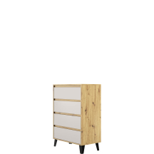 Komoda z 4 szufladami BORG Dąb Artisan / Kaszmir Mat BORG Podstawowe