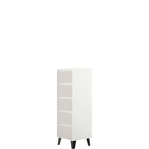 Komoda z 5 szufladami BORG Biały Mat / Kaszmir Mat BORG Podstawowe