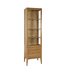 Witryna drewniana bukowa KW438 Prawa RETRO BUK Podstawowe