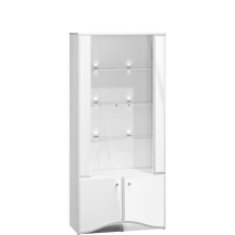 Witryna podwójna glamour Biały Połysk GLAMOUR Podstawowe