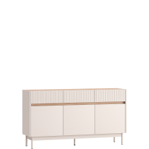 Komoda 154 cm z cichym domykiem 3 drzwi 3 szuflady Kaszmir DUNEA Podstawowe