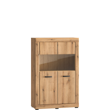 Niska witryna kredens dwudrzwiowy Dąb Evoke DORA Podstawowe