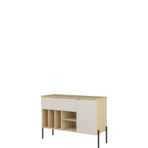 Komoda 1 drzwi 2 szuflady Dąb Lindberg / Kaszmir 24LKOG45 TYP-45 ORE Podstawowe