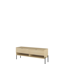 Szafka RTV z dwoma szufladami Dąb Lindberg 24LGOG41 TYP-41 ORE Podstawowe