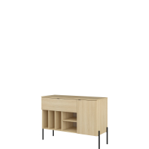 Komoda 1 drzwi 2 szuflady Dąb Lindberg 24LGOG45 TYP-45 ORE Podstawowe