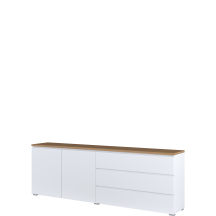 Komoda 2 drzwi 3 szuflady 200 cm 247VOJ28 TYP-28 MODO Podstawowe