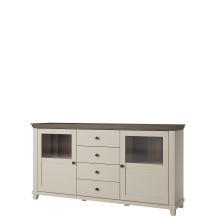 Kredens dwudrzwiowy z szufladami Beż Jasny 24D1JU25 TYP-25 EVORA Podstawowe