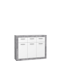 Komoda 120 cm BCCK231-C264 Beton Jasnoszary / Biały BACCIO Podstawowe