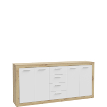 Komoda duża 200 cm BCCK251-C804 Dąb Artisan / Biały BACCIO Podstawowe