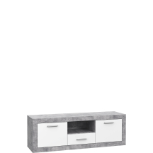 Szafka RTV 150 cm BCCT134-C264 Beton Jasnoszary / Biały BACCIO Podstawowe