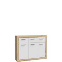 Komoda 120 cm BCCK231-C804 Dąb Artisan / Biały BACCIO Podstawowe