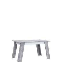 Stół rozkładany 140x90 ZMBT423-C264 Beton Jasnoszary / Biały ZUMBA Podstawowe